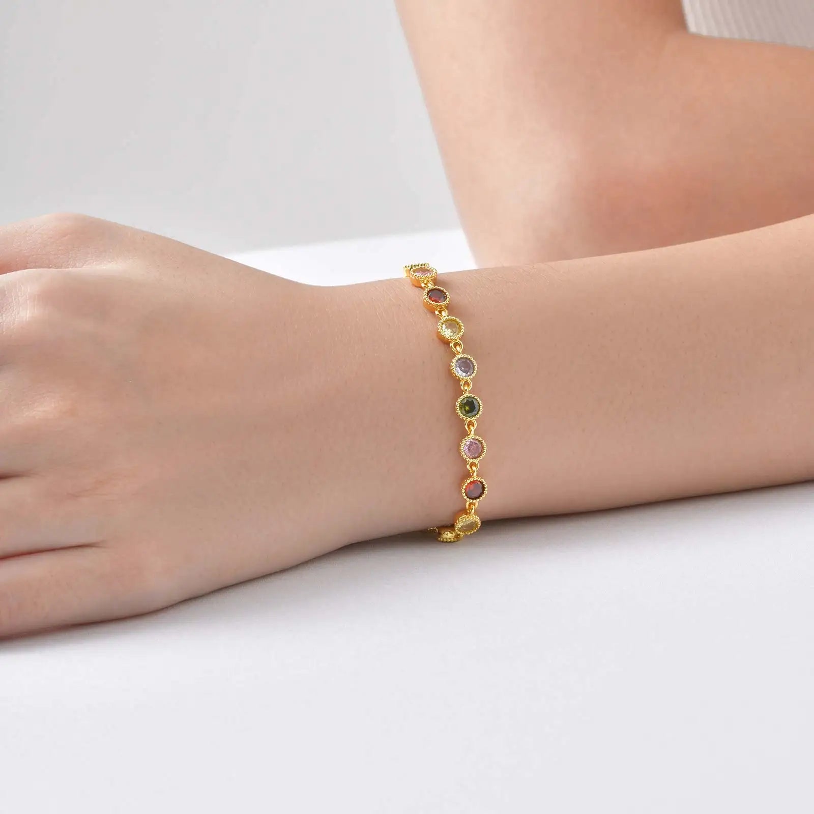 Pulsera Charm Arcoíris Luminoso