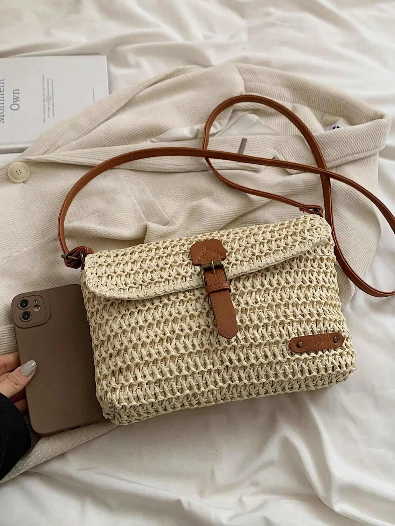 Mila | Bolso Cruzado de Rafia