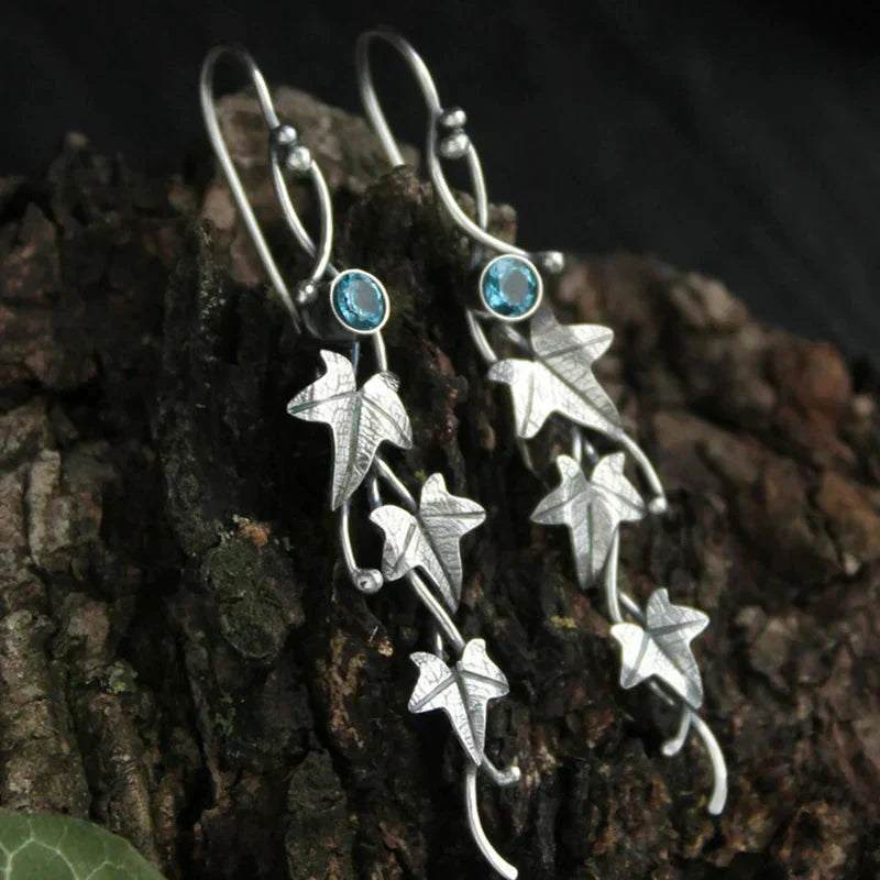 Pendientes Hoja Exótica Antigua
