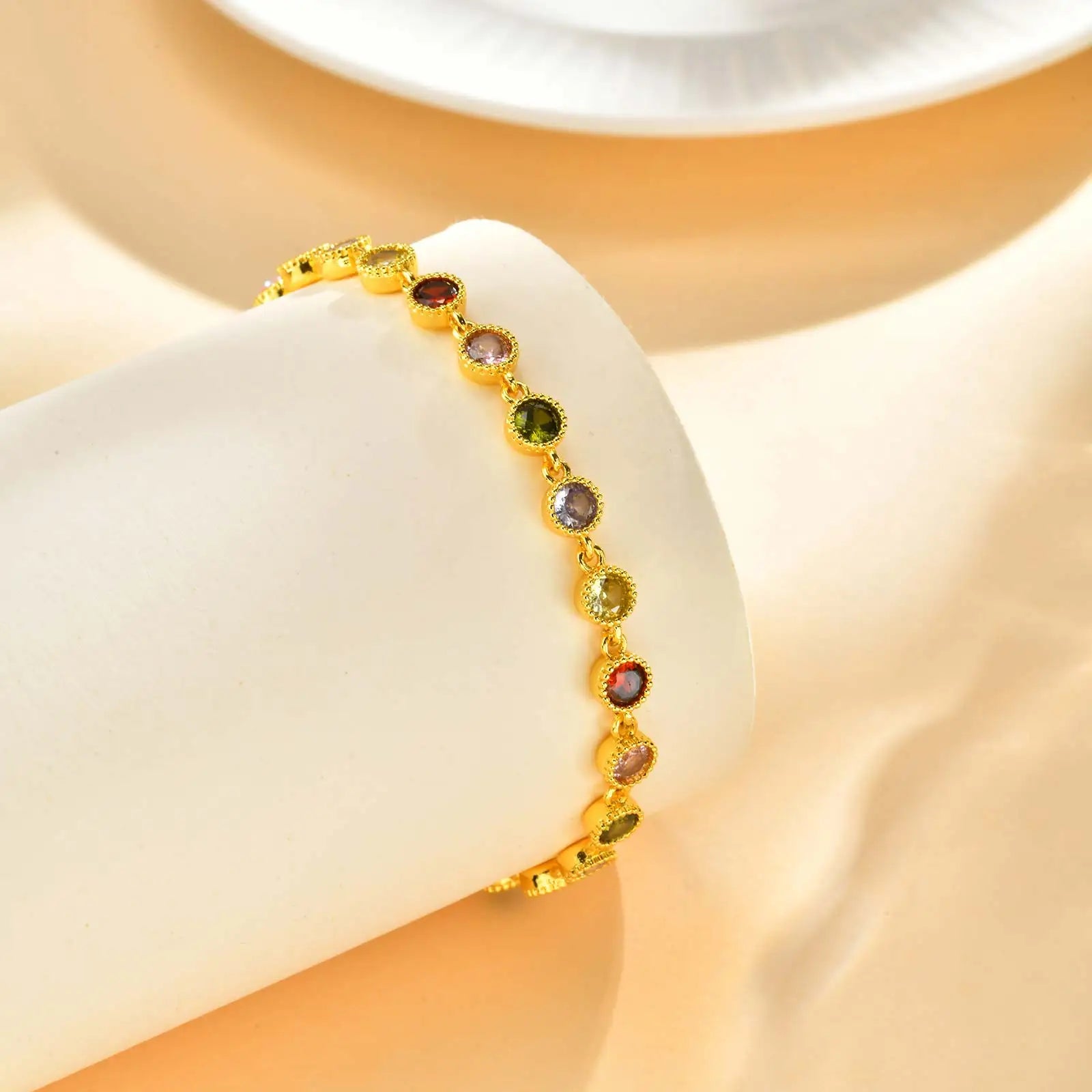 Pulsera Charm Arcoíris Luminoso