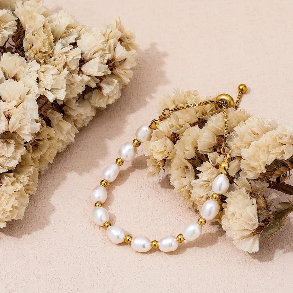 Pulsera Elegante Romántica con Perlas