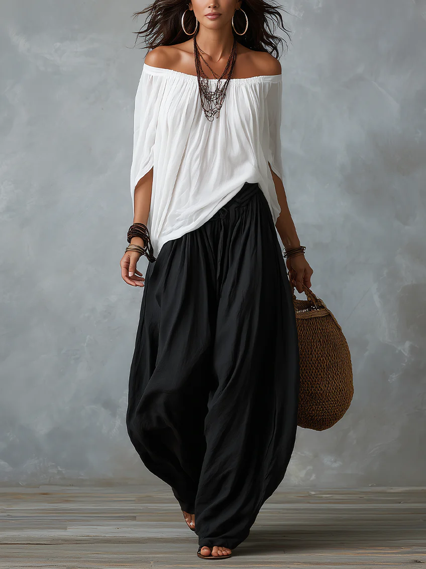 Nadia | Conjunto Bohemio con Pantalón Farol