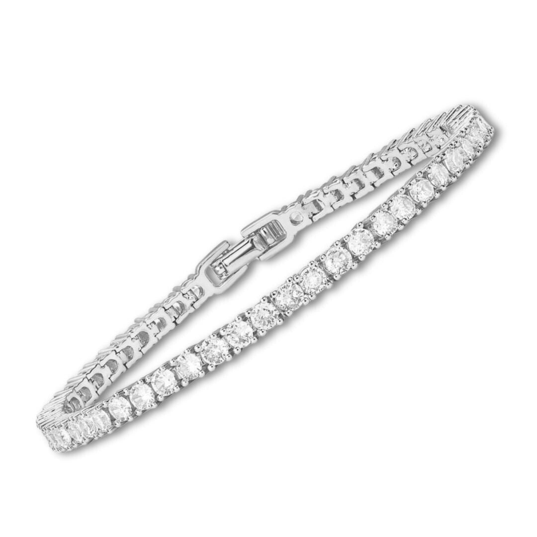 Pulsera Tenis Oro Blanco