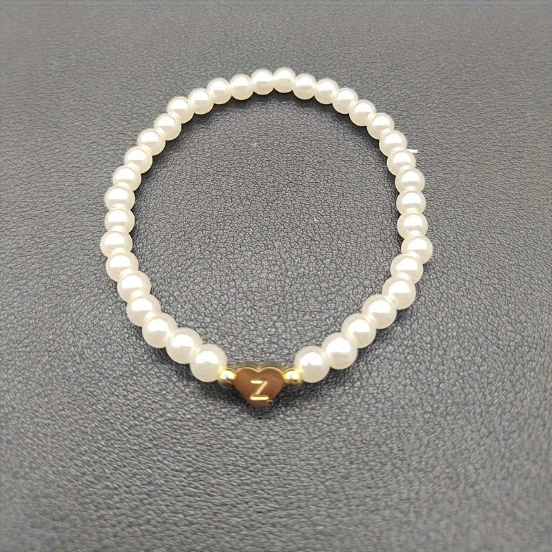 Pulsera Chic con Inicial en Corazón (A-Z)
