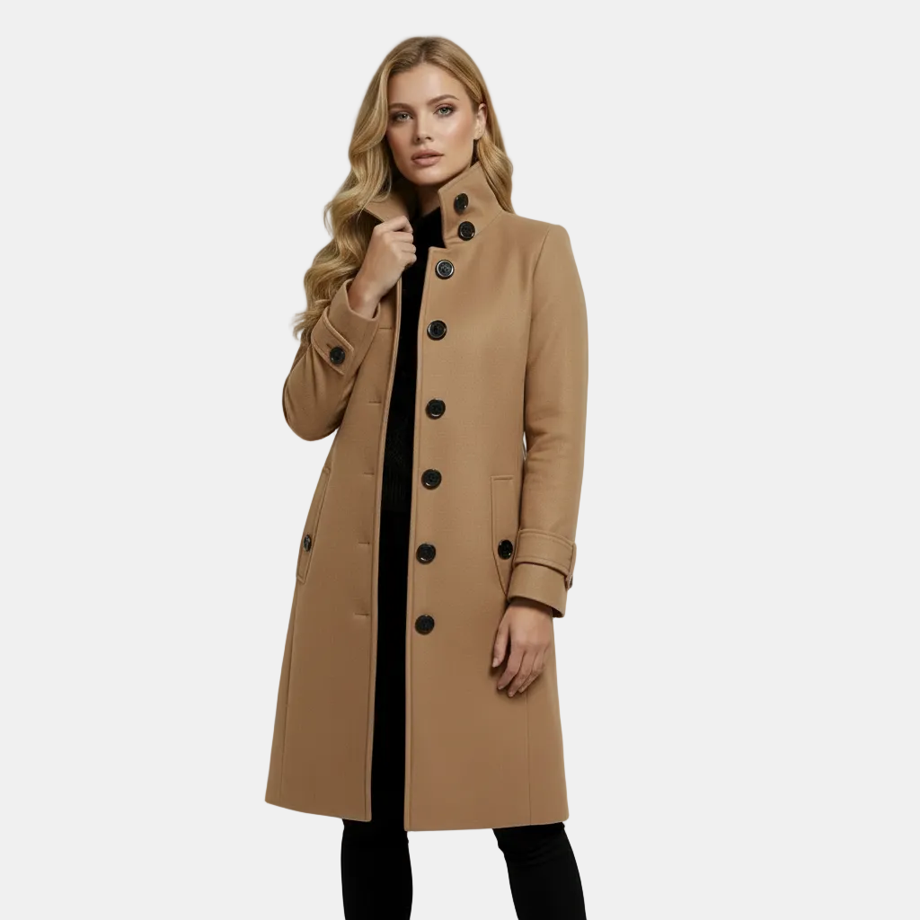 Abrigo Trench de Lana Atemporal para Mujer