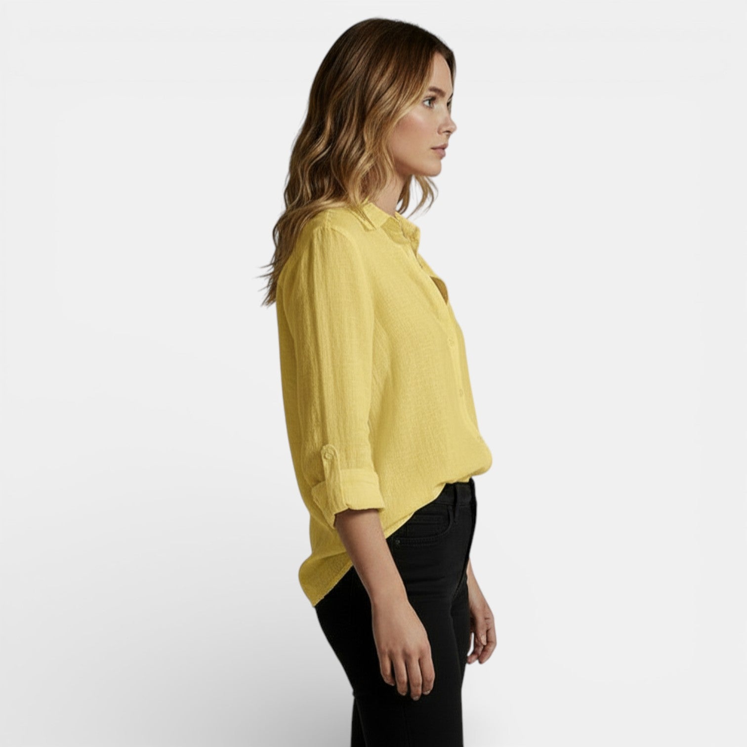 Blusa da Donna Primaverile con Bottoni Elegante