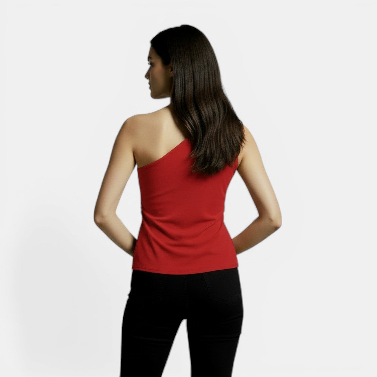 Top Incrociato Elegante Donna Primavera Slim Fit Moda Chic