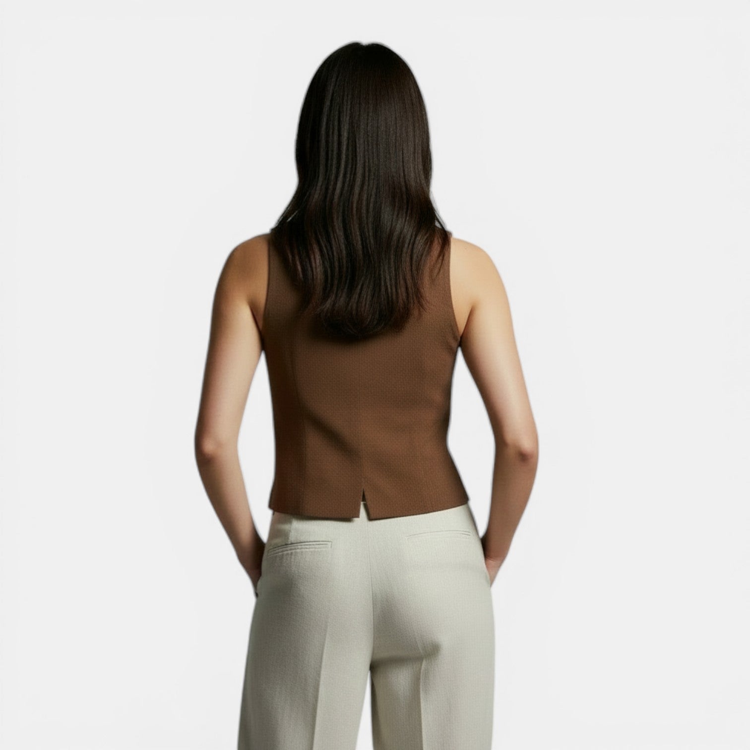 Gilet da donna Slim Fit retrò elegante – Moda casual e sofisticata