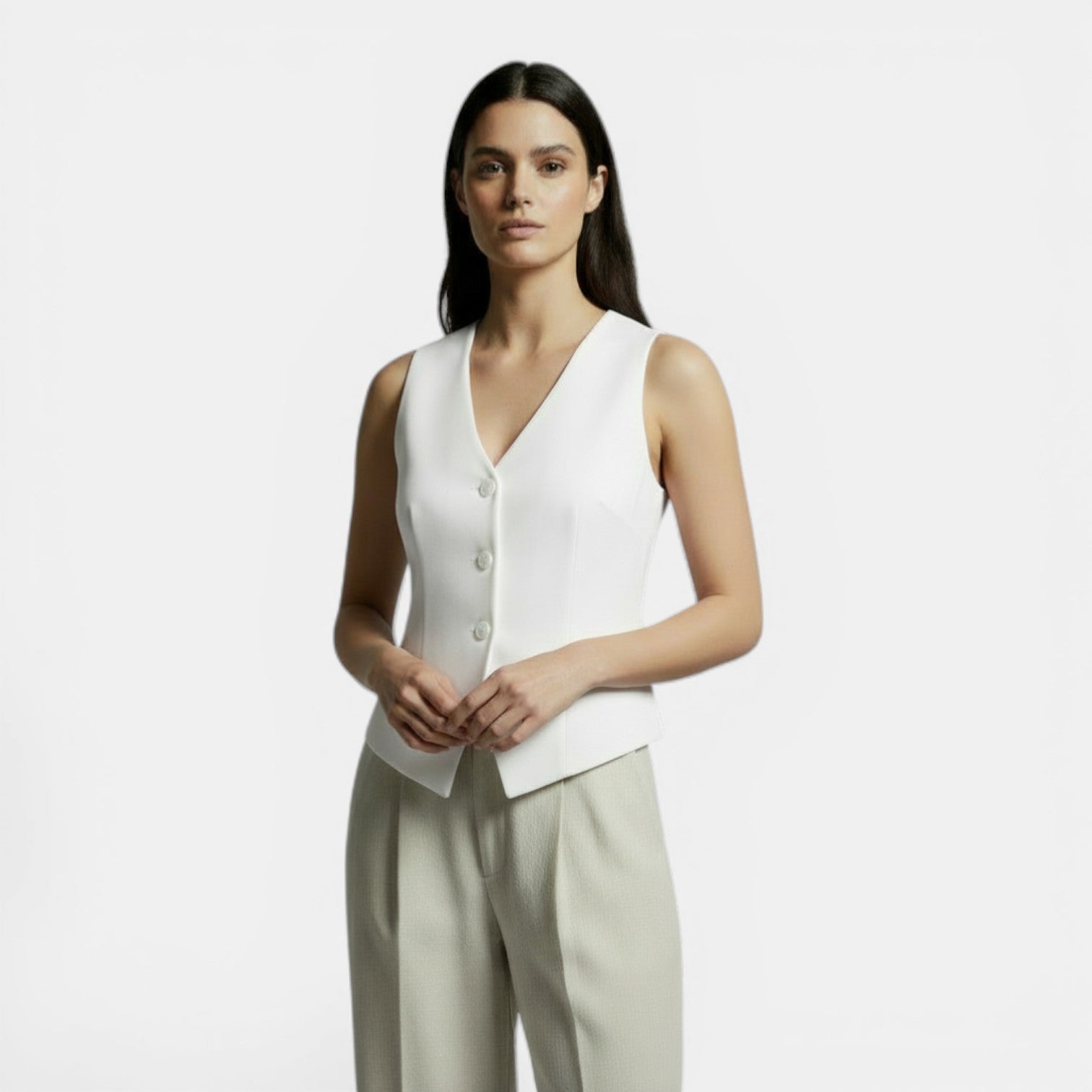 Gilet da donna Slim Fit retrò elegante – Moda casual e sofisticata