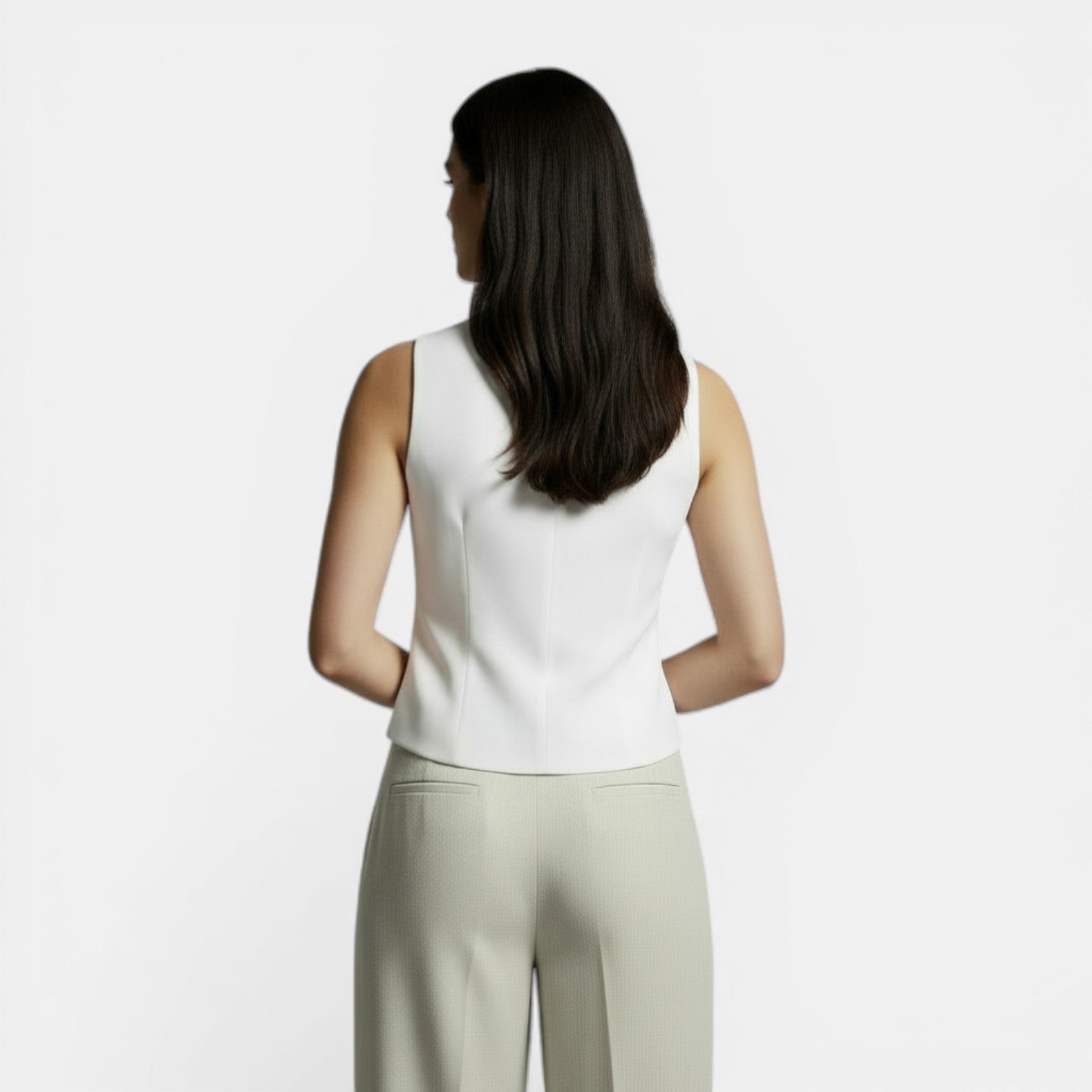 Gilet da donna Slim Fit retrò elegante – Moda casual e sofisticata
