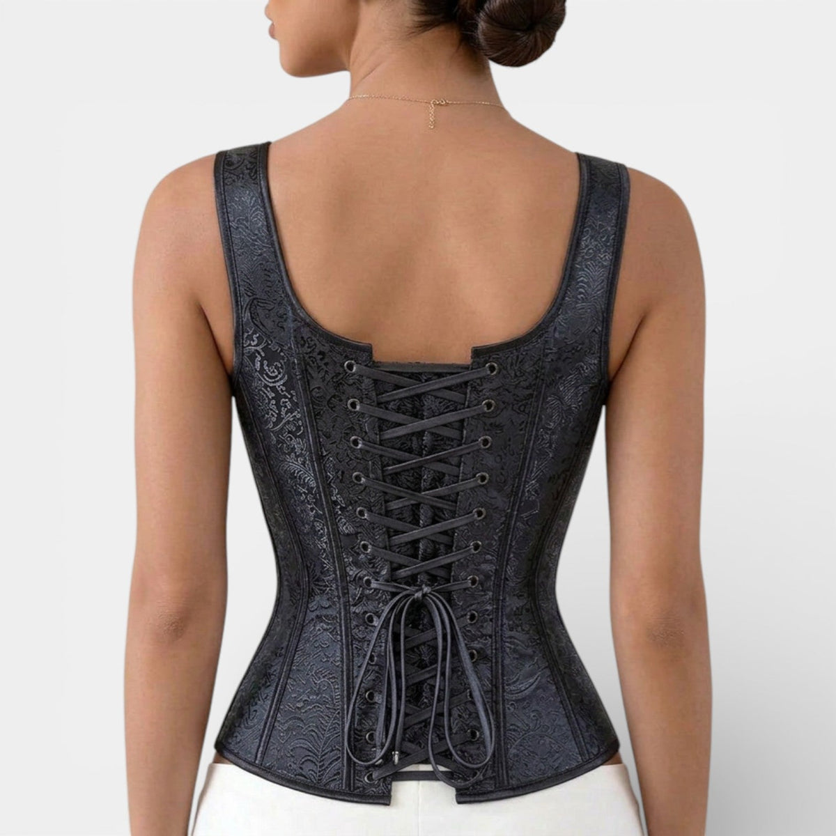 Corsé Mujer Jacquard Retro Elegante