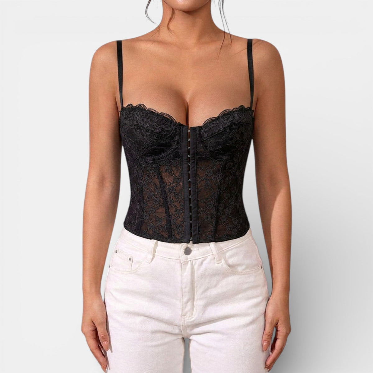 Top Bustier de Encaje Mujer Elegante y Cómodo