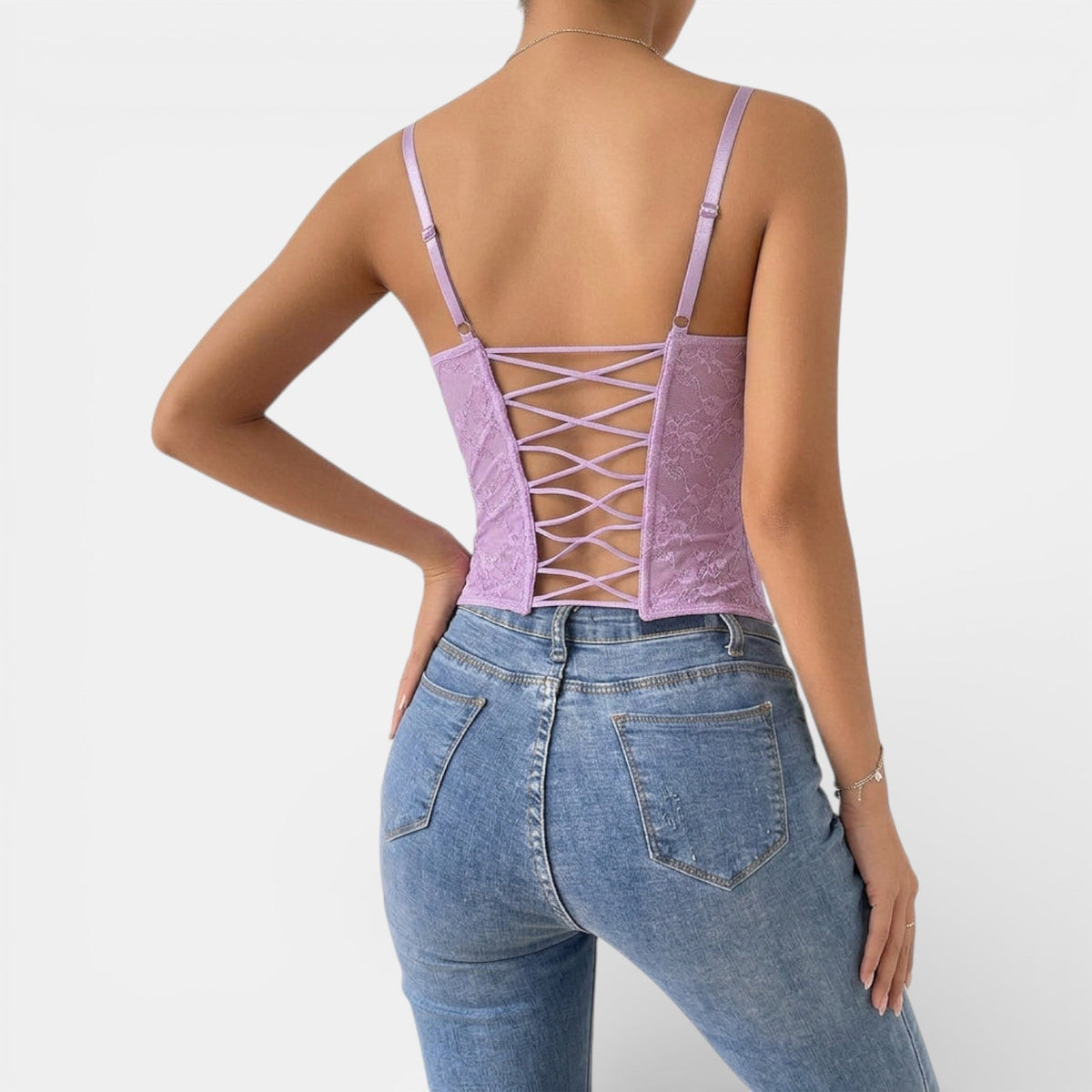 Top Bustier de Encaje Mujer Elegante y Cómodo