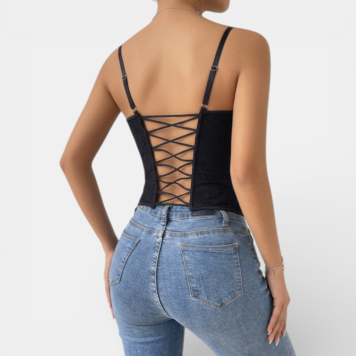 Top Bustier de Encaje Mujer Elegante y Cómodo