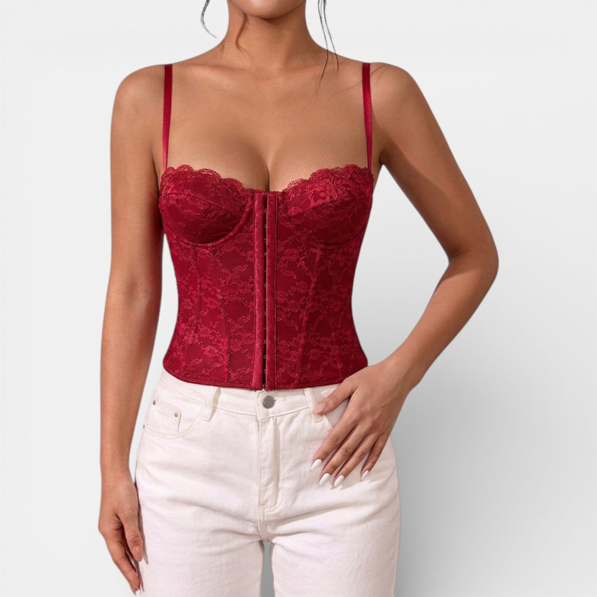 Top Bustier de Encaje Mujer Elegante y Cómodo