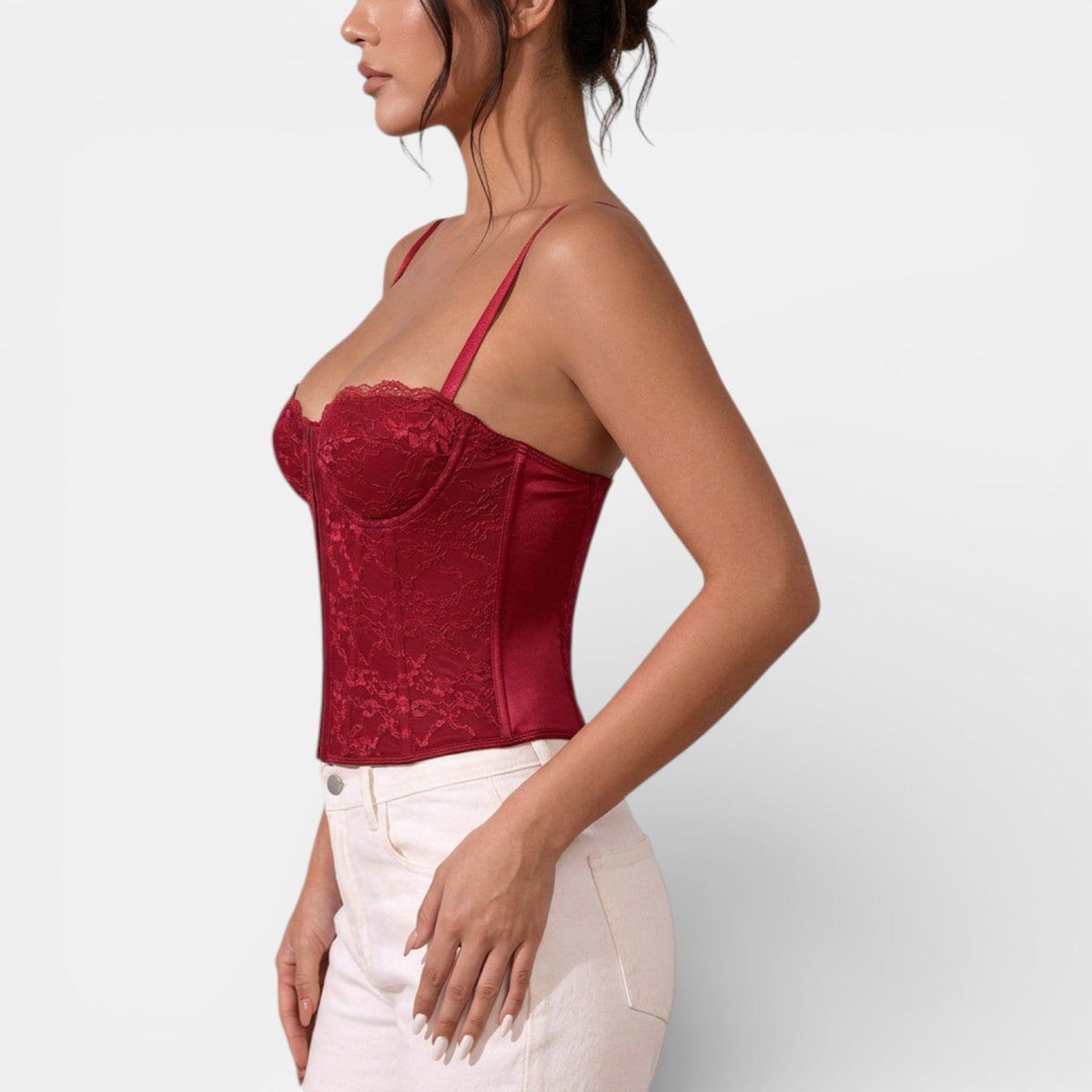 Top Bustier de Encaje Mujer Elegante y Cómodo