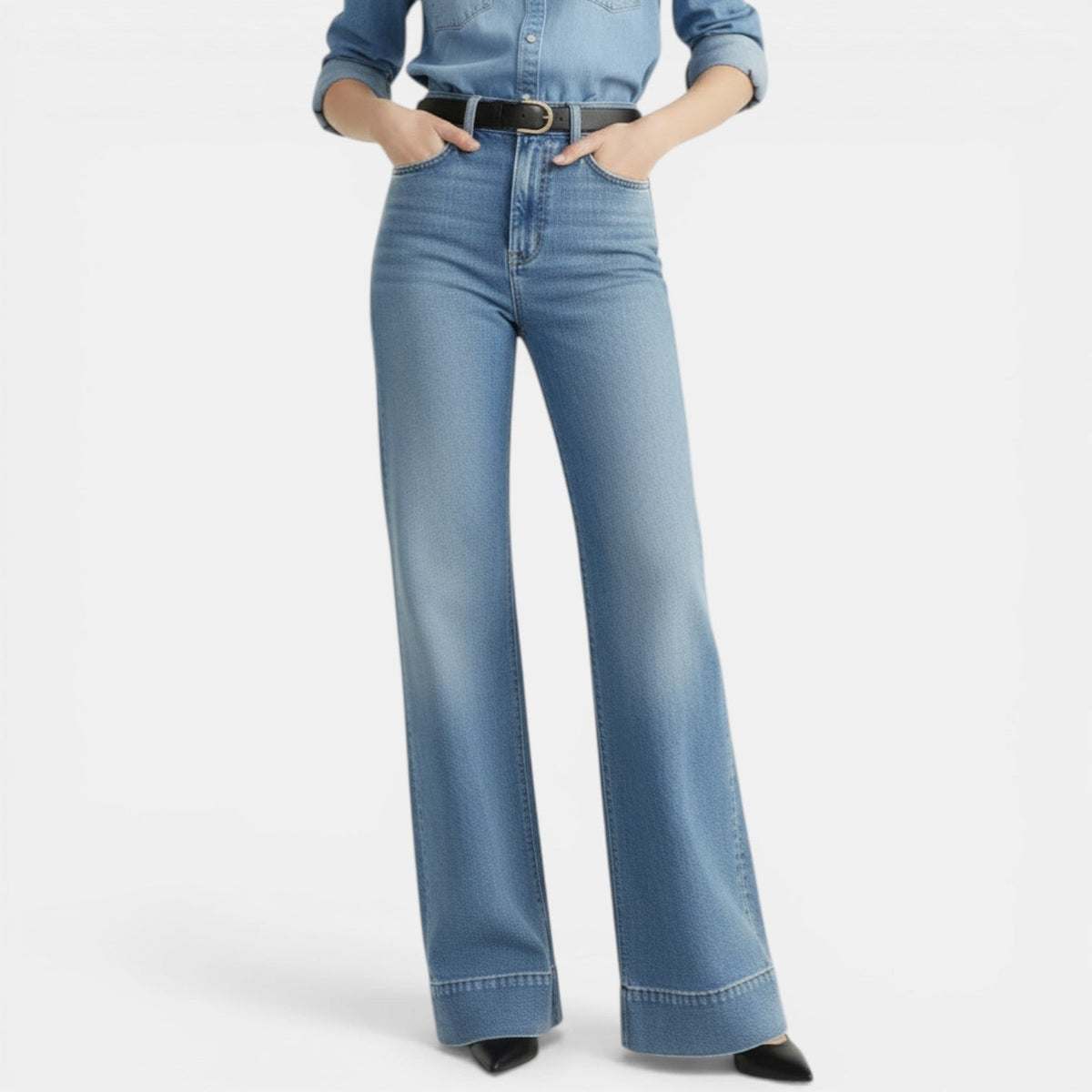 Pantalones Vaqueros Holgados Mujer