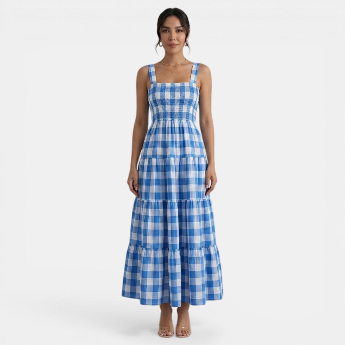 Vestido Midi Mujer Estampado Geométrico
