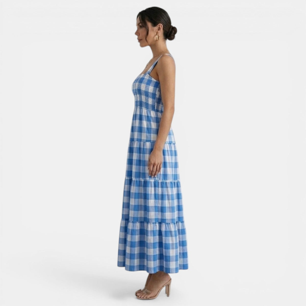 Vestido Midi Mujer Estampado Geométrico