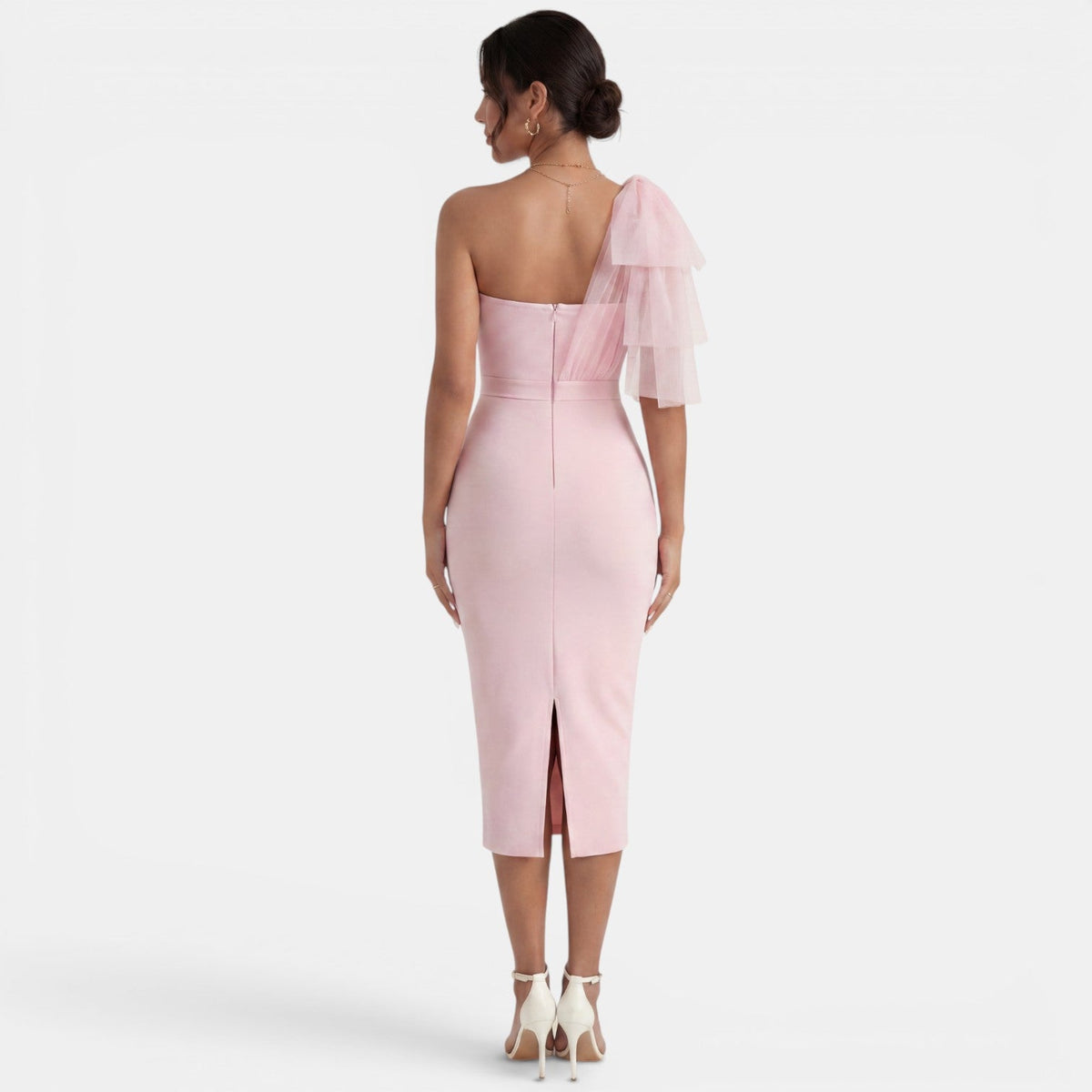 Vestido Midi Fiesta un Hombro