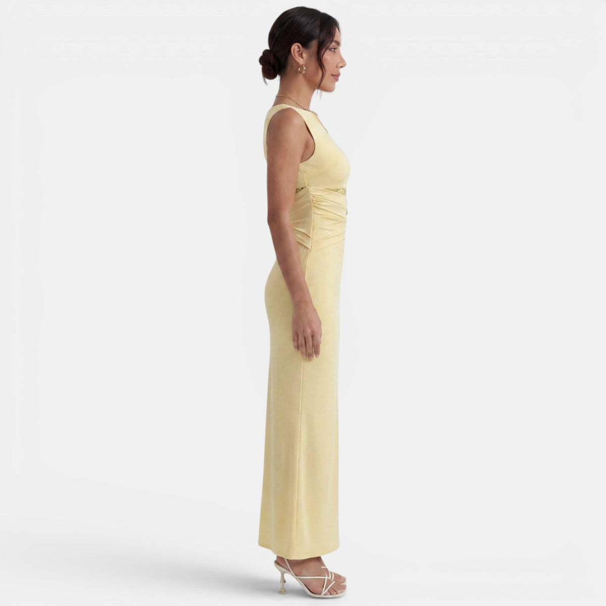 Vestido Largo Mujer Encaje Elegante