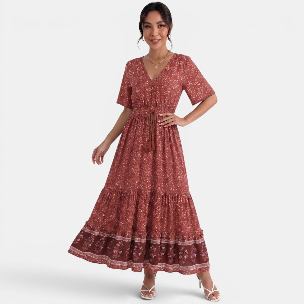 Vestido Boho Verano Mujer