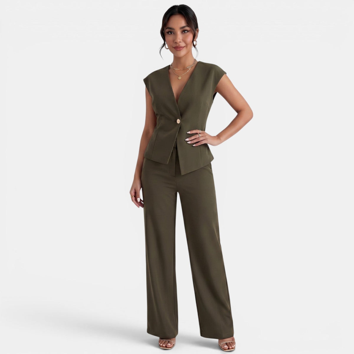 Conjunto Mujer Blazer Pantalón Elegante