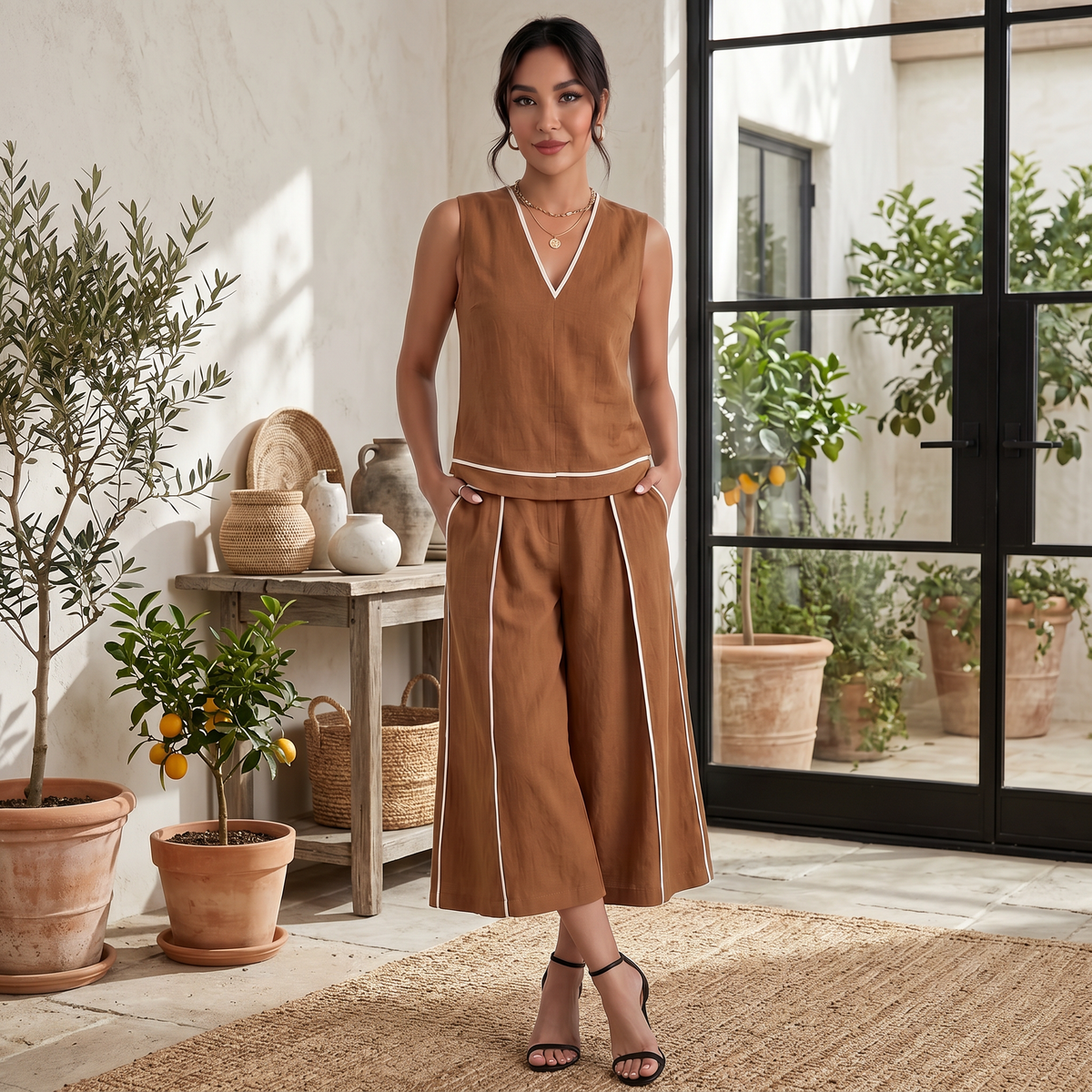 Conjunto Lino Mujer Verano