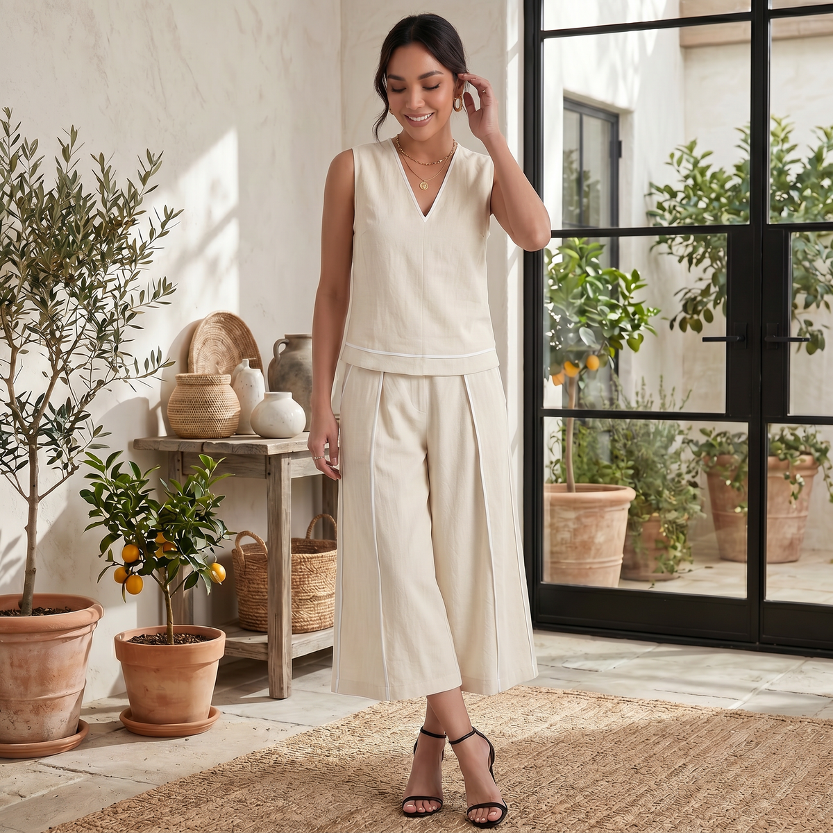 Conjunto Lino Mujer Verano