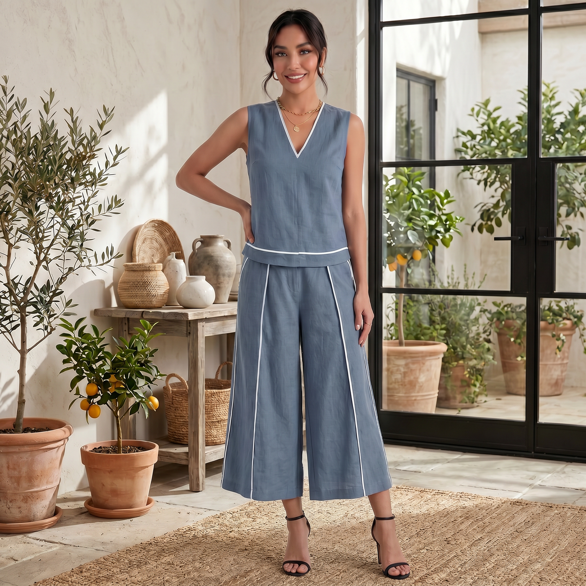 Conjunto Lino Mujer Verano