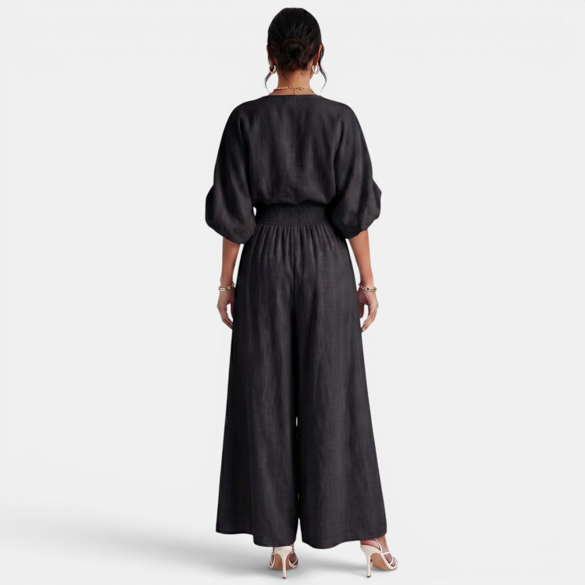 Conjunto Mujer Top Bardot y Pantalón