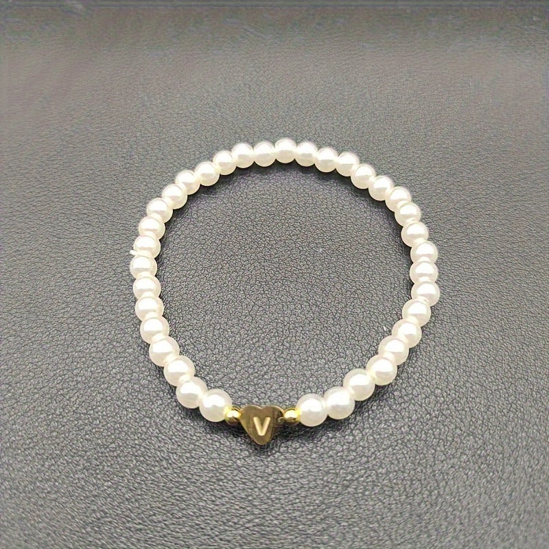 Pulsera Chic con Inicial en Corazón (A-Z)