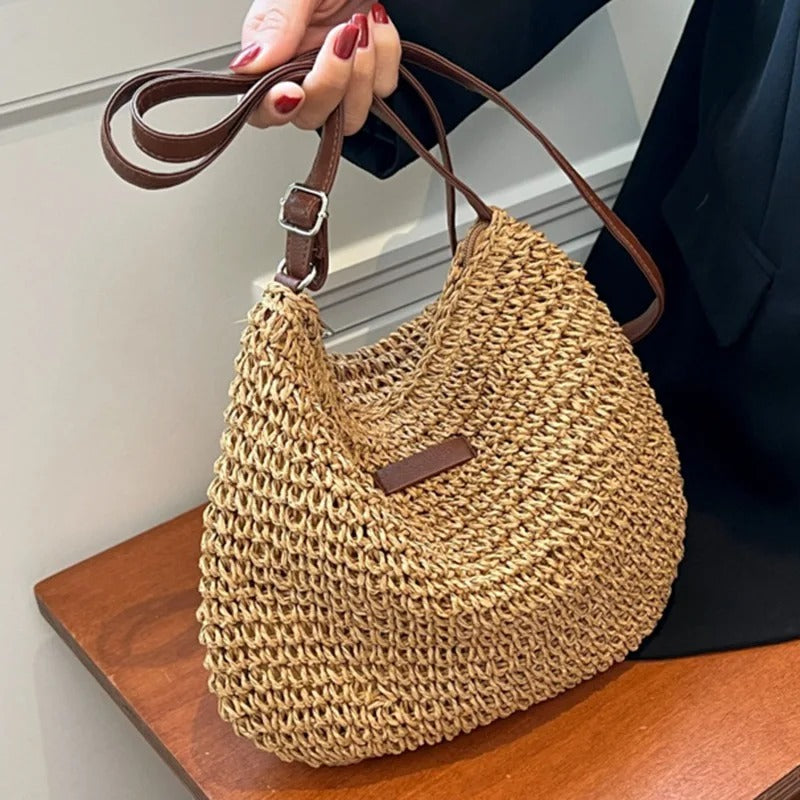 Noa | Bolso Bandolera de Rafia