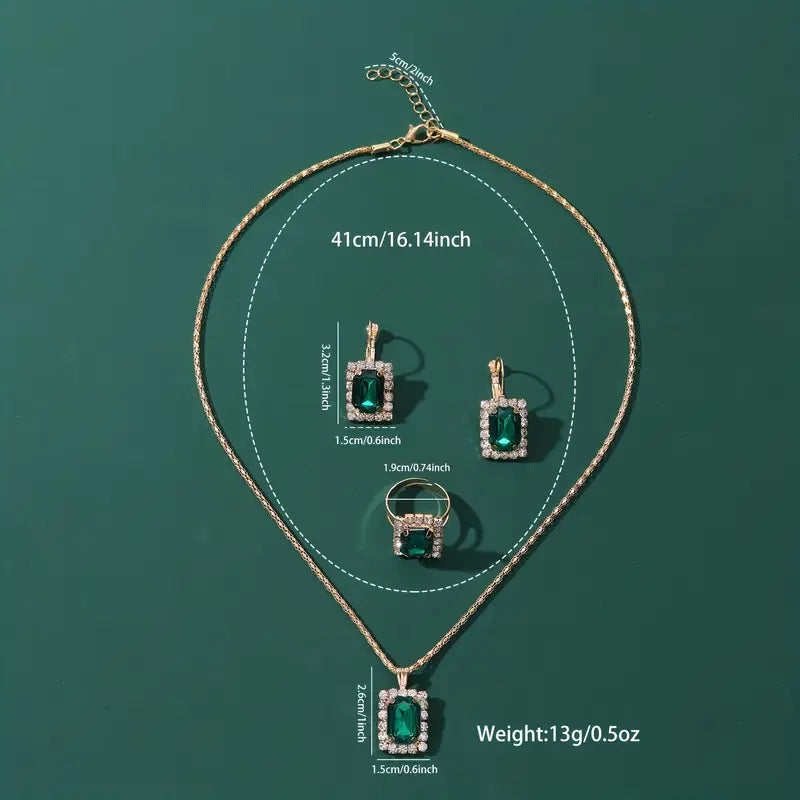 Set de Joyería Sylvara Greenveil