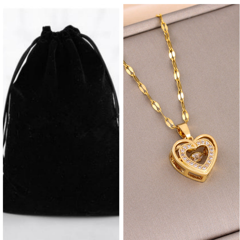 Double-Layer Heart Necklace