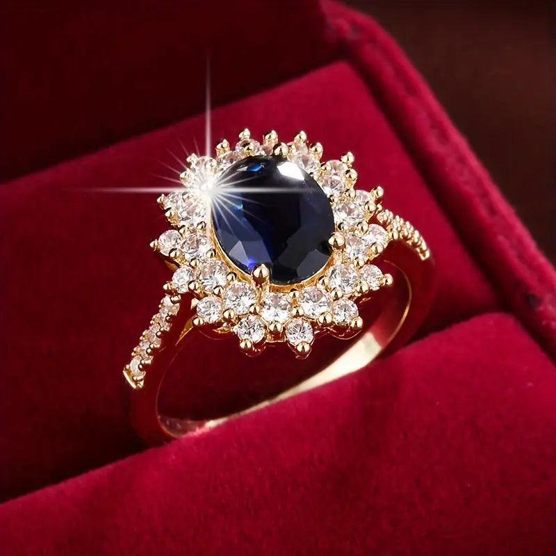 Anillo Vionne Saphirae Zafiro