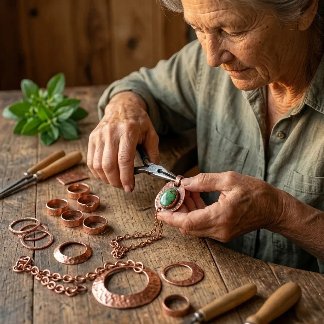 Anillo Brote de Cobre