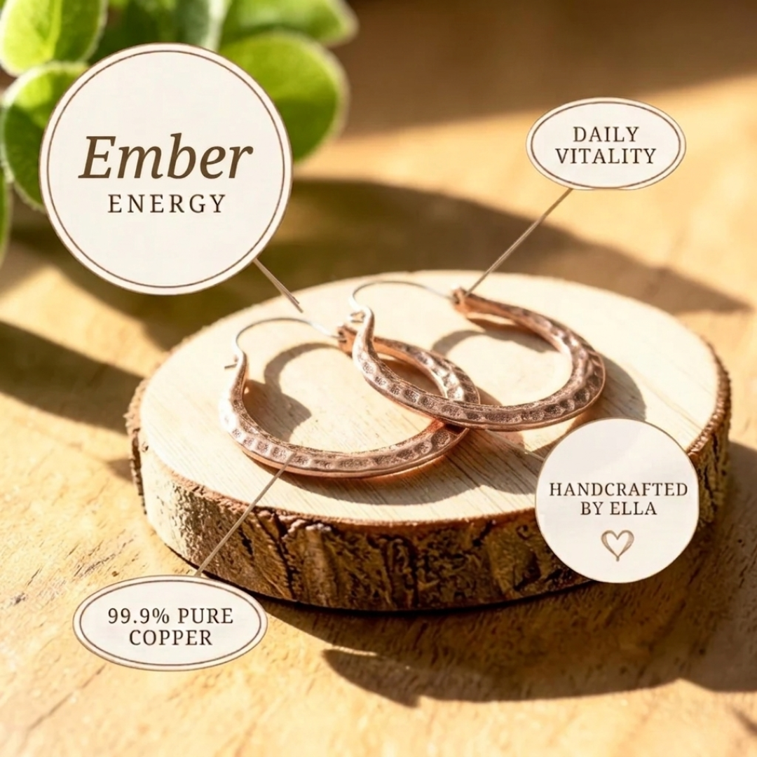 Pendientes Brasa de Cobre