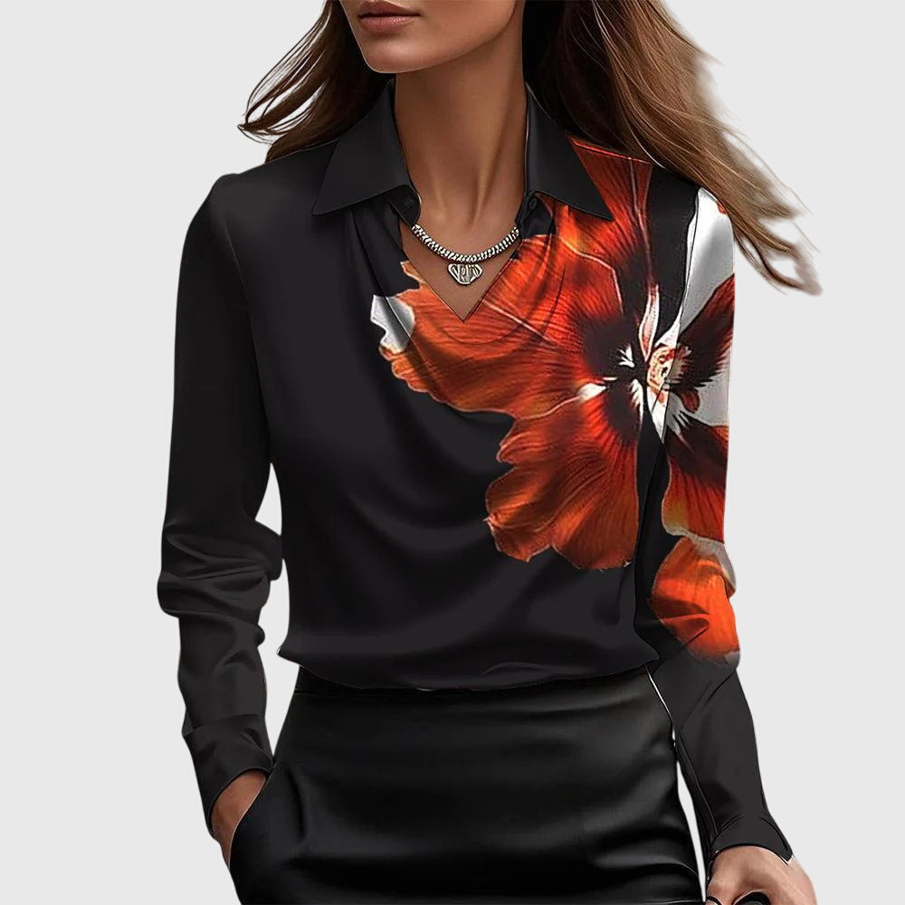 Brooklyn |  Blusa de satén brillante