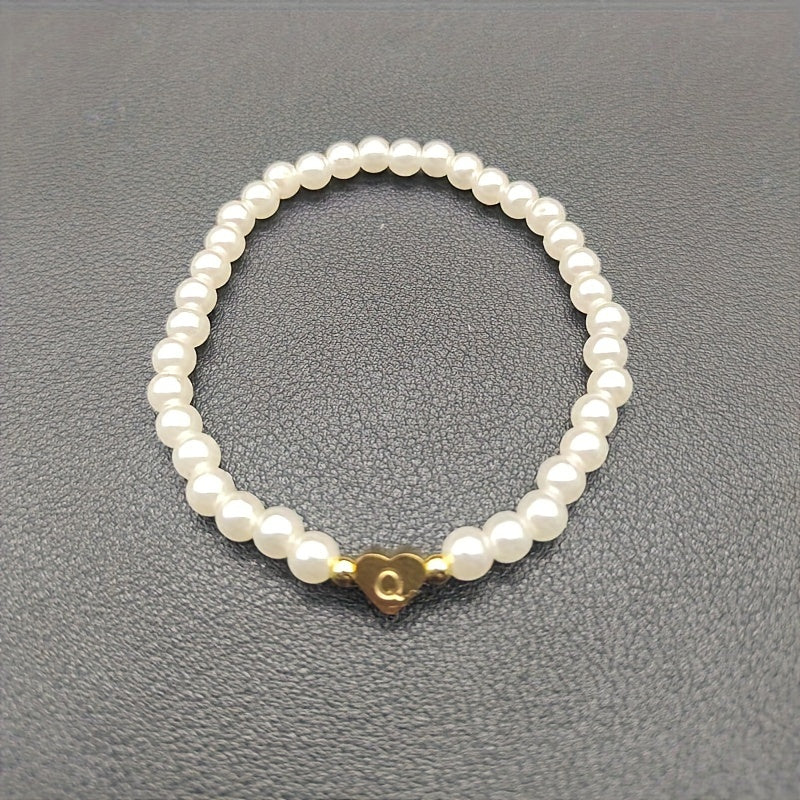 Pulsera Chic con Inicial en Corazón (A-Z)