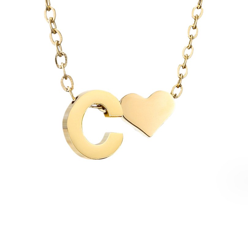 Collar Inicial Atemporal con Corazón