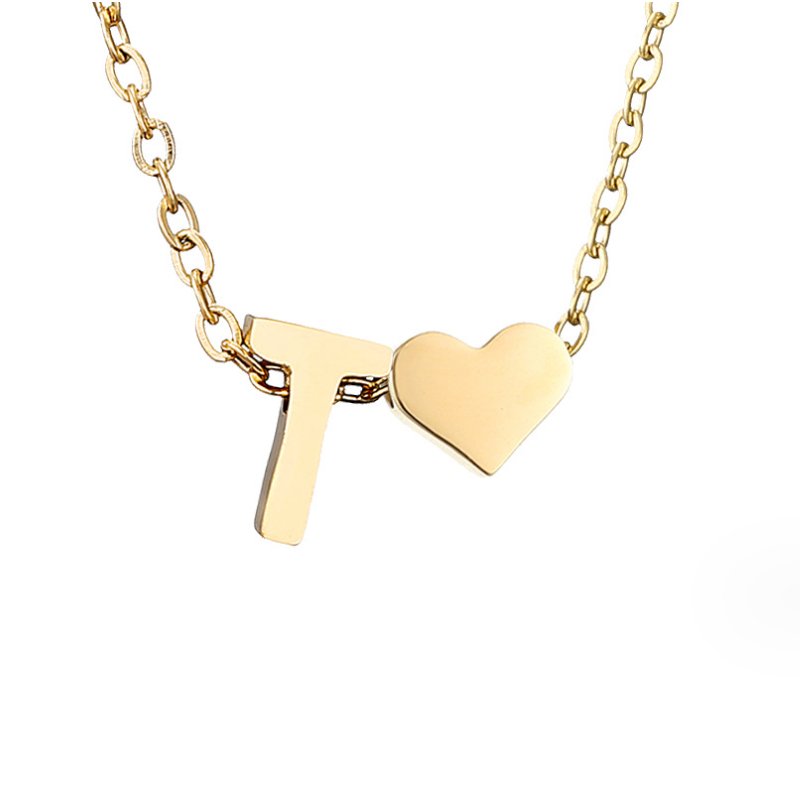Collar Inicial Atemporal con Corazón