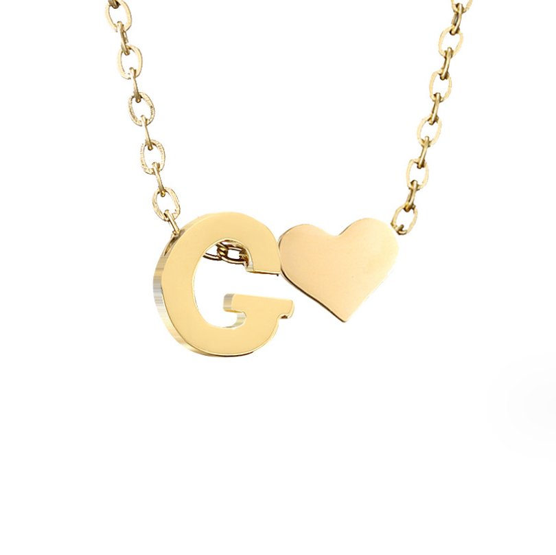 Collar Inicial Atemporal con Corazón