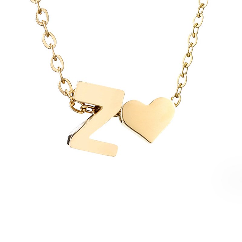 Collar Inicial Atemporal con Corazón