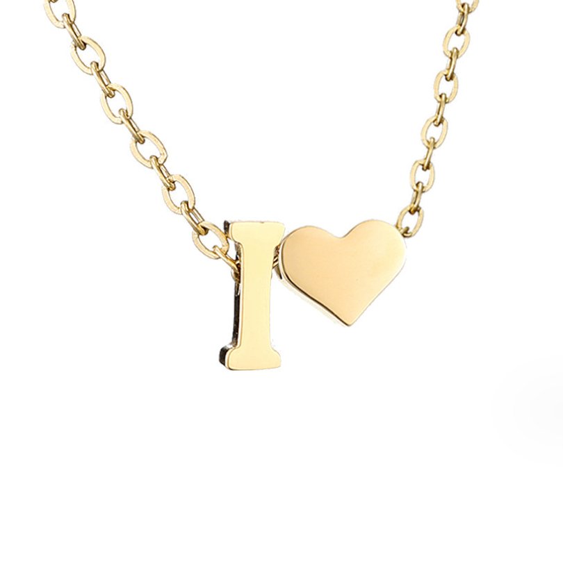 Collar Inicial Atemporal con Corazón