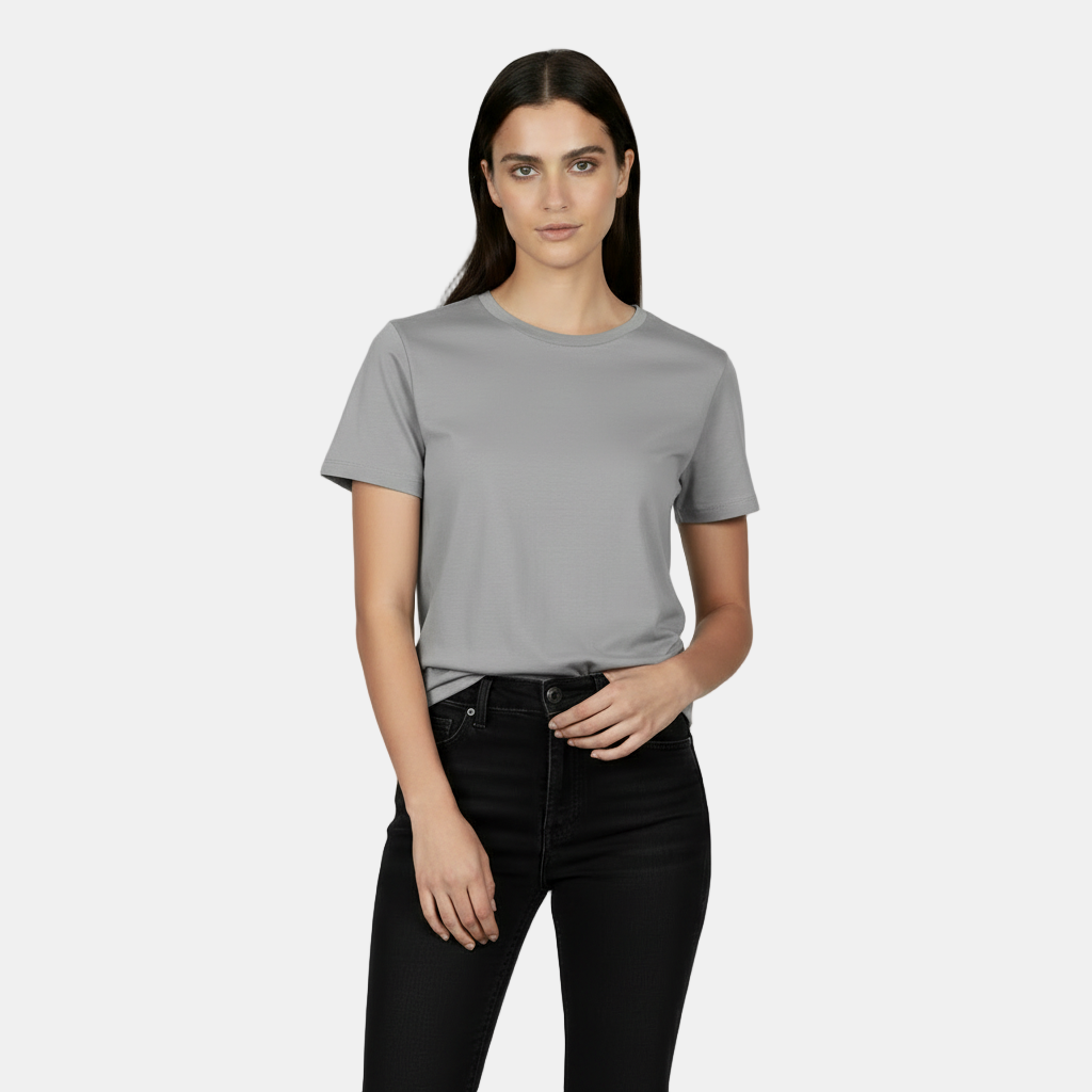 T-shirt Basica Donna in Cotone - Vestibilità Ampia e Manica Corta