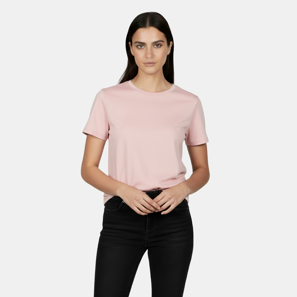 T-shirt Basica Donna in Cotone - Vestibilità Ampia e Manica Corta