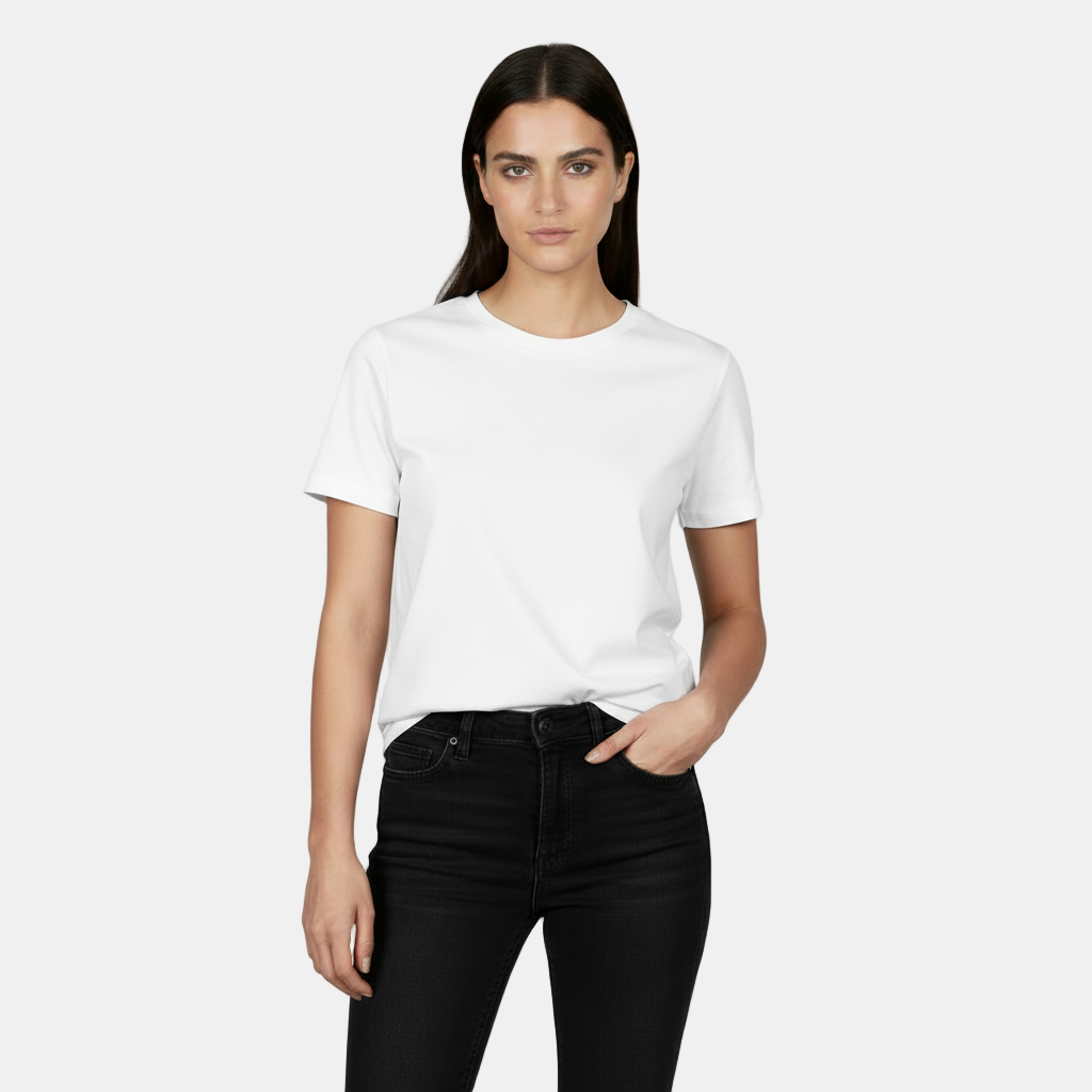 T-shirt Basica Donna in Cotone - Vestibilità Ampia e Manica Corta