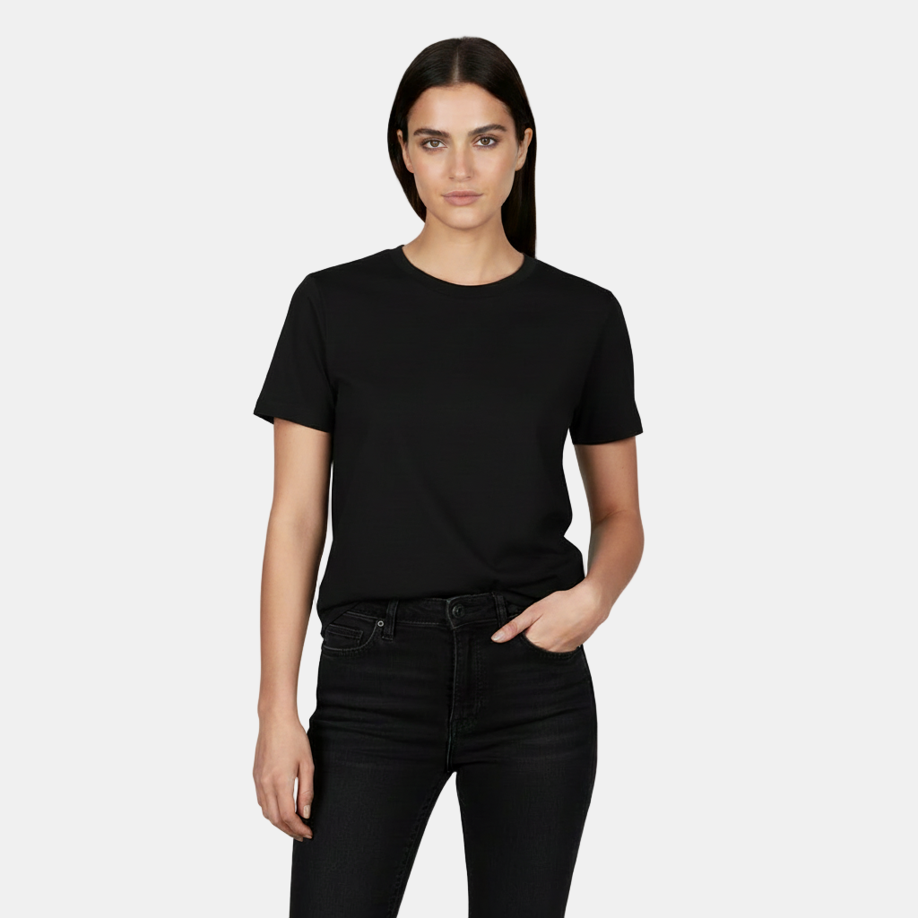 T-shirt Basica Donna in Cotone - Vestibilità Ampia e Manica Corta