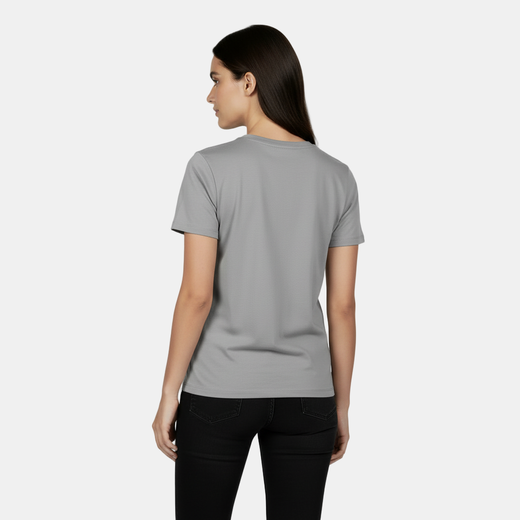 T-shirt Basica Donna in Cotone - Vestibilità Ampia e Manica Corta